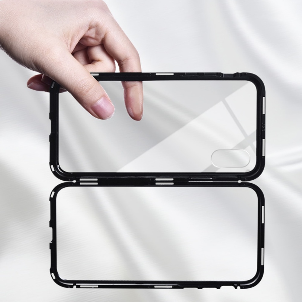 NEW iPhone X/XS/78 360 Magnetic Metal Bumper case - Picture 5 of 8